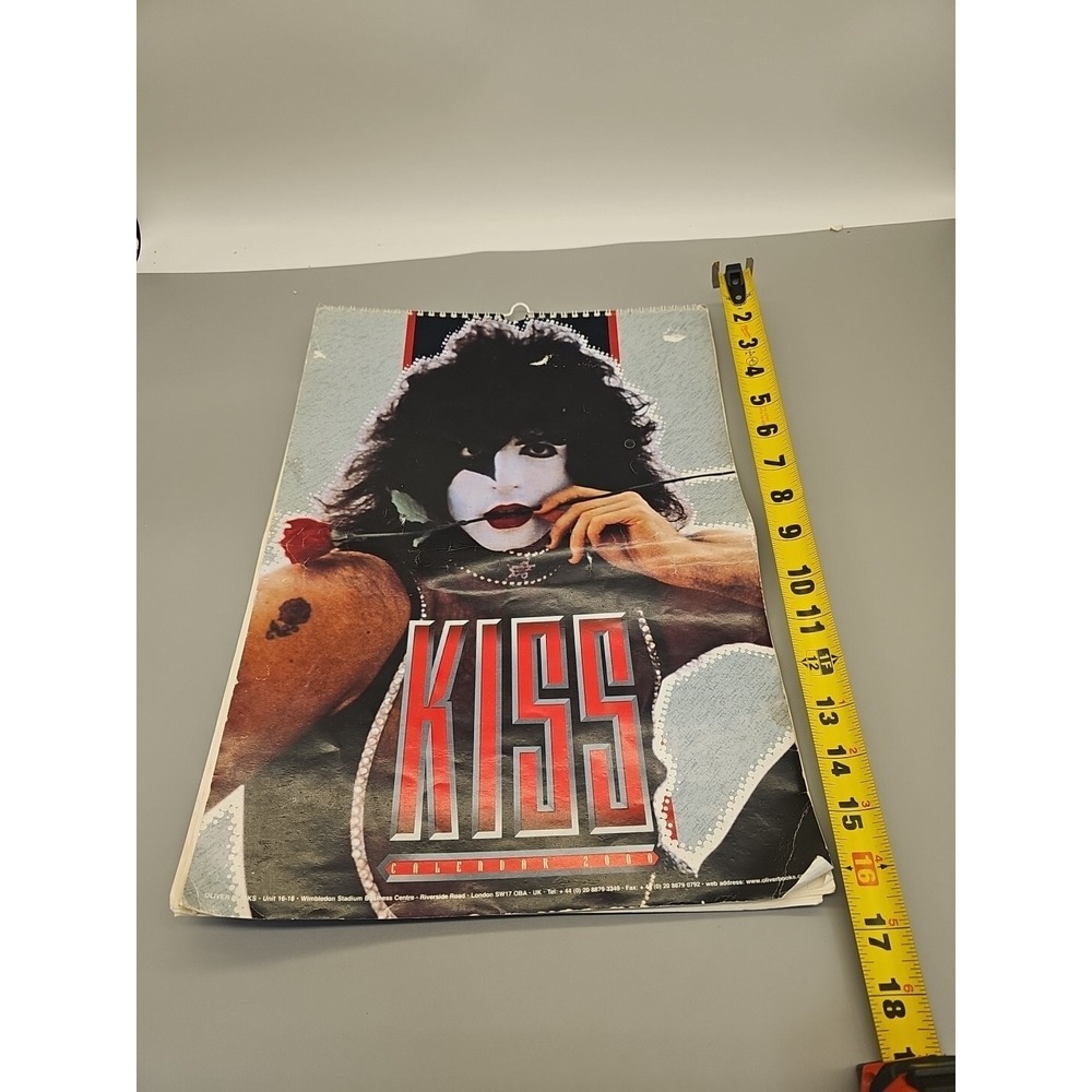 kiss calender - vintage 2000 Folded In Middle